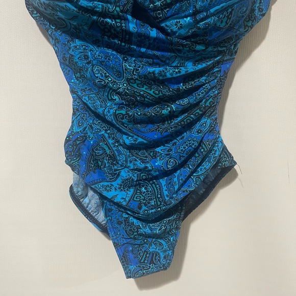 Miraclesuit Blue Patterned Bikini - Picture 3 of 12